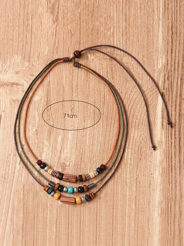 Ethnic Style Beaded Necklace sold by Coofandy product image thumbnail 2