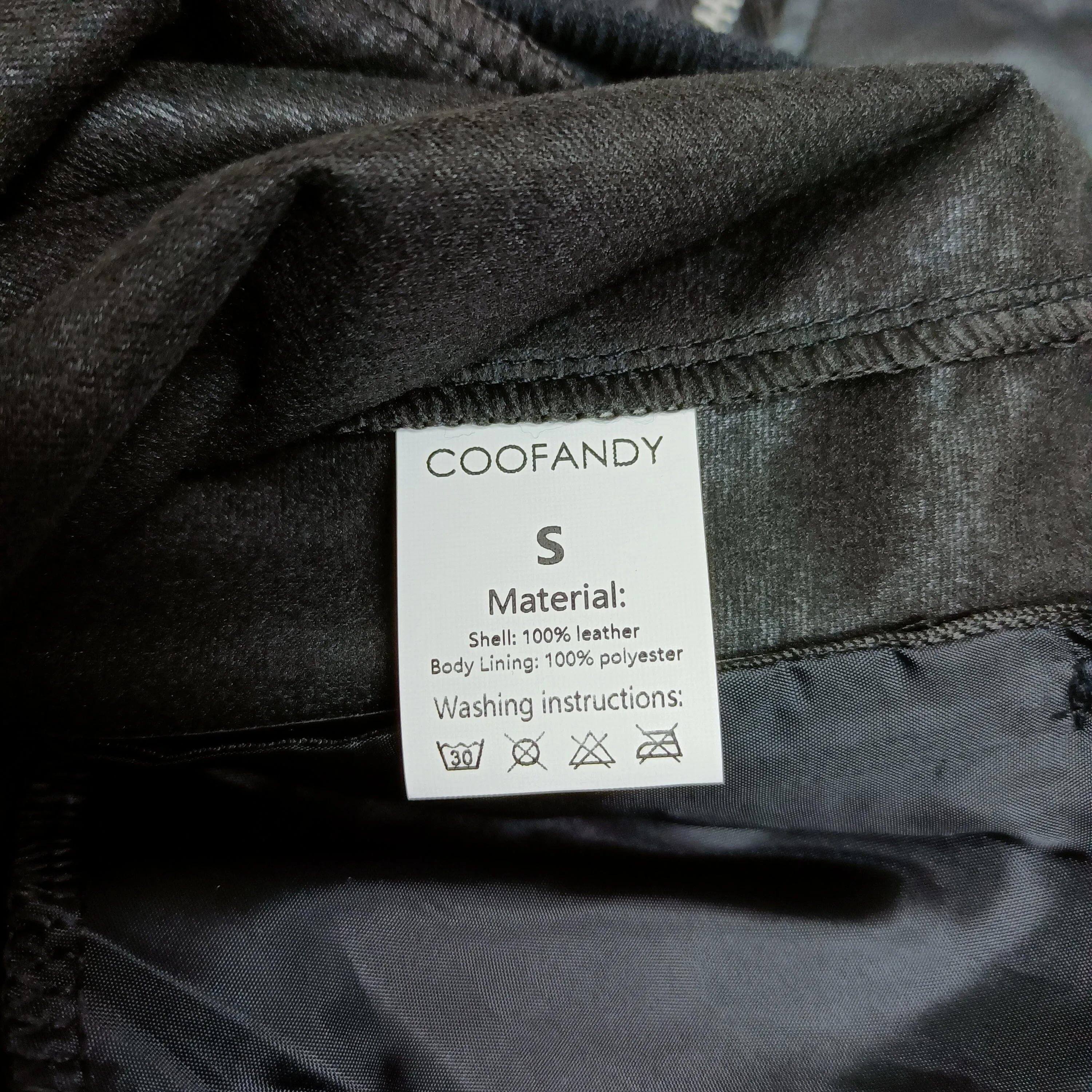 COOFANDY Classic Leather Jacket sold by Coofandy product image thumbnail 5