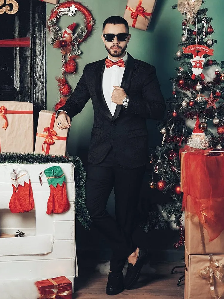 Paisley Tuxedo Shawl Lapel Blazer (US Only) sold by Coofandy