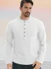 Essential 100% Cotton Henley Shirt sold by Coofandy
