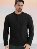 Essential 100% Cotton Henley Shirt sold by Coofandy