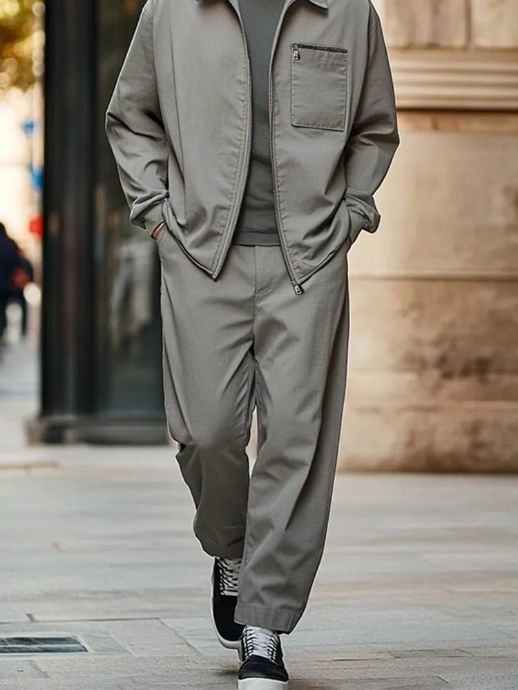 Workwear Inspired Jacket Pants Set sold by Coofandy product image thumbnail 4