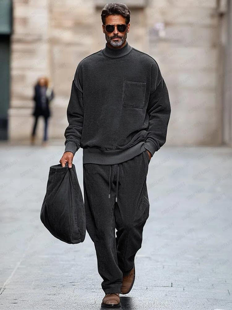 Subtle Sophistication Corduroy 2-Piece Set sold by Coofandy