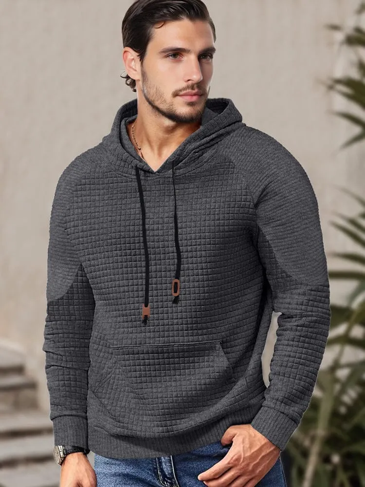 Comfy Relaxed Fit Waffle Hoodie sold by Coofandy product image thumbnail 2