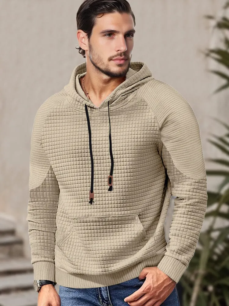 Comfy Relaxed Fit Waffle Hoodie sold by Coofandy product image thumbnail 3