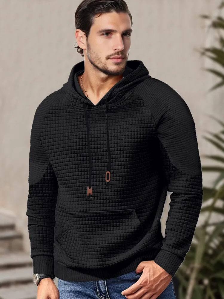 Comfy Relaxed Fit Waffle Hoodie sold by Coofandy product image thumbnail 4