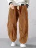 Rlaxed Fit Corduroy Harem Pants sold by Coofandy