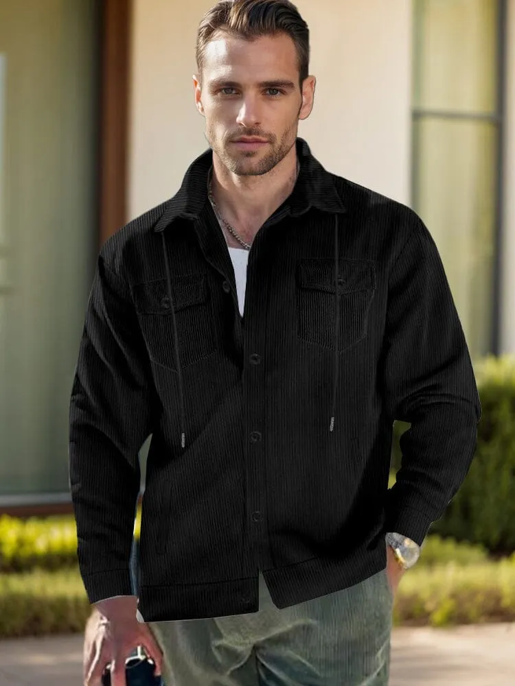 Soft Corduroy Shirt Jacket sold by Coofandy product image thumbnail 3