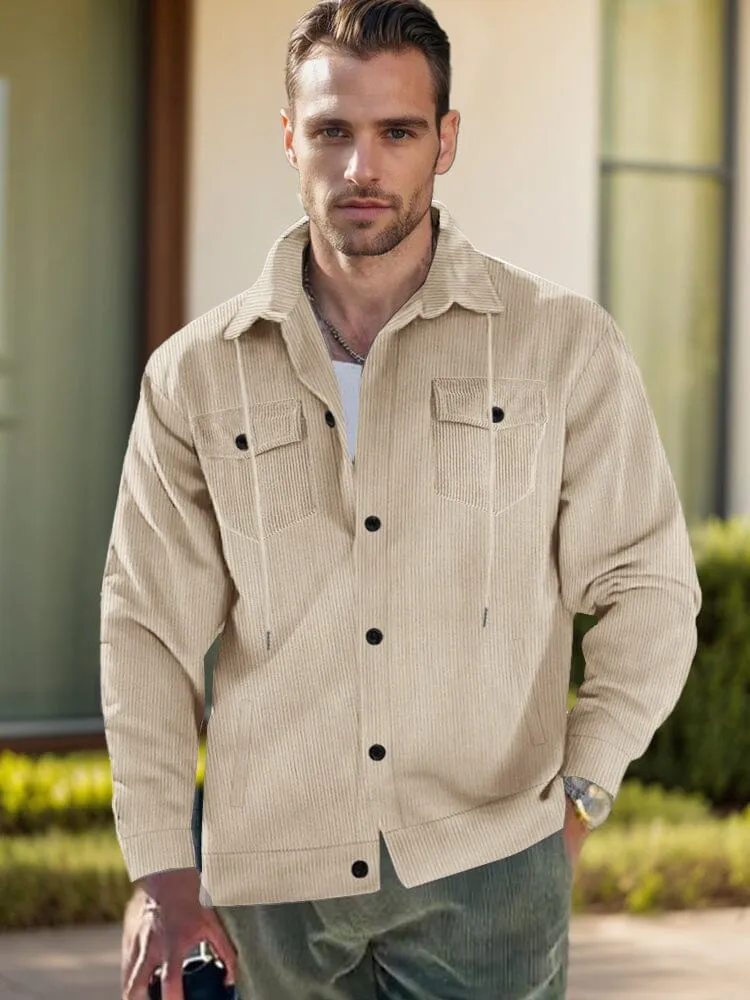 Soft Corduroy Shirt Jacket sold by Coofandy product image thumbnail 5