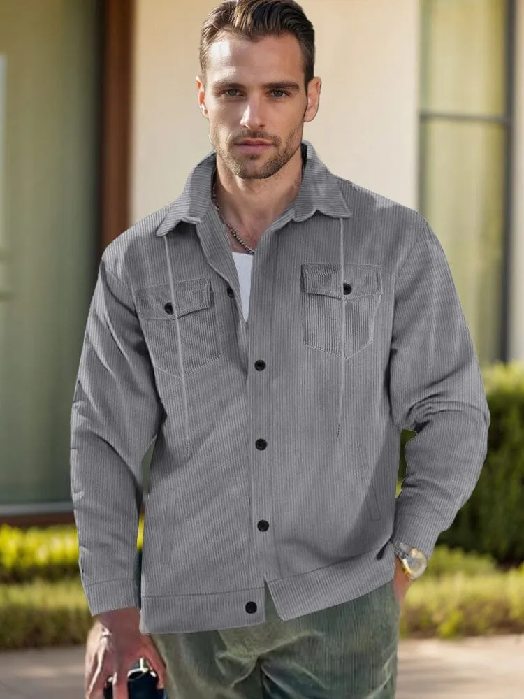Soft Corduroy Shirt Jacket sold by Coofandy