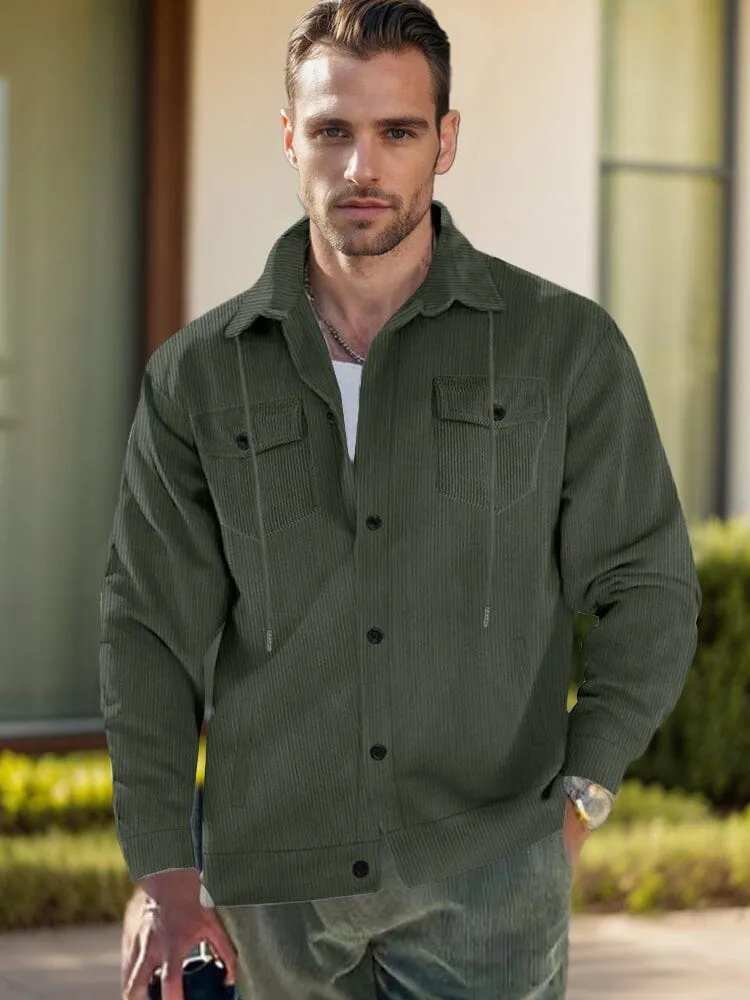 Soft Corduroy Shirt Jacket sold by Coofandy product image thumbnail 2