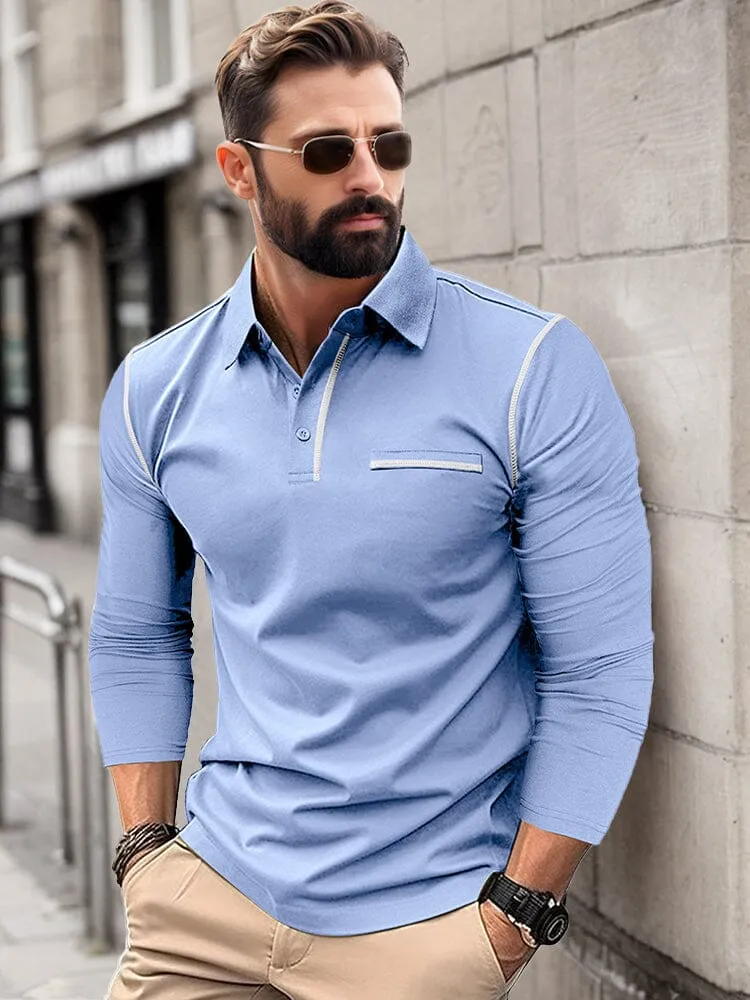 Casual Relaxed Fit Polo Shirt sold by Coofandy product image thumbnail 4