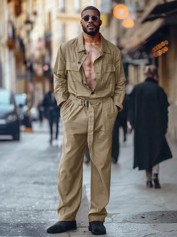 Trendy Utility 100% Cotton Jumpsuit sold by Coofandy product image thumbnail 2