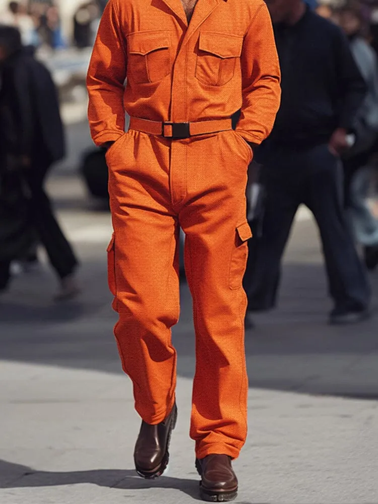 Urban Zip Front Cotton Jumpsuit sold by Coofandy product image thumbnail 4