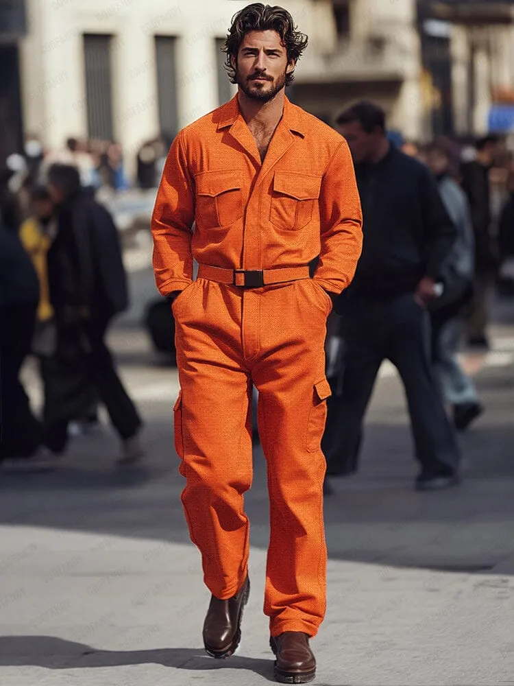 Urban Zip Front Cotton Jumpsuit sold by Coofandy