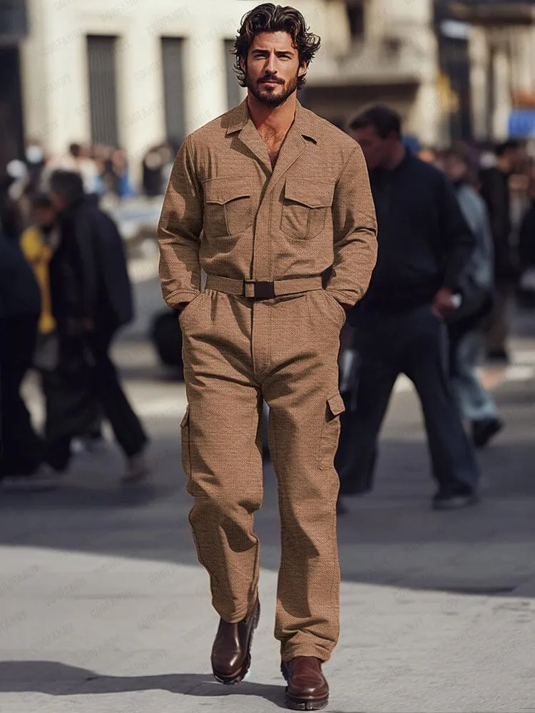 Urban Zip Front Cotton Jumpsuit sold by Coofandy product image thumbnail 2