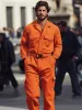 Urban Zip Front Cotton Jumpsuit sold by Coofandy