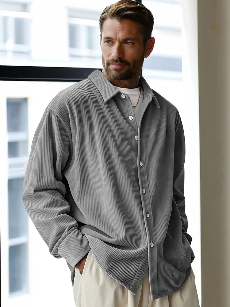 Classic Casual Fit Corduroy Shirt sold by Coofandy product image thumbnail 3