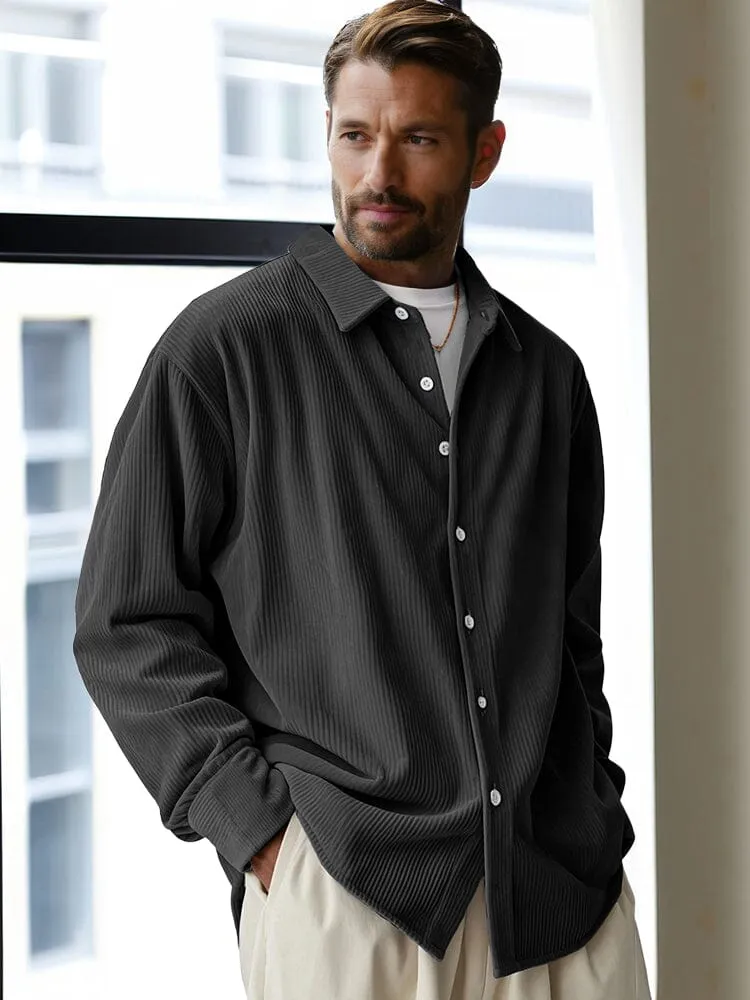 Classic Casual Fit Corduroy Shirt sold by Coofandy product image thumbnail 2
