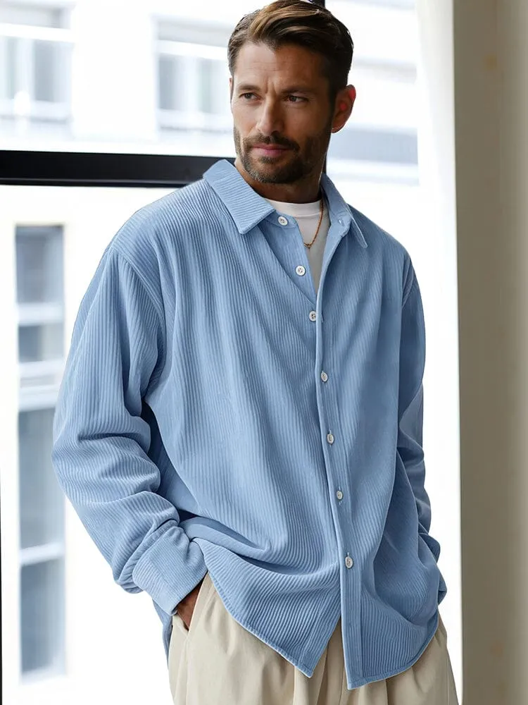 Classic Casual Fit Corduroy Shirt sold by Coofandy
