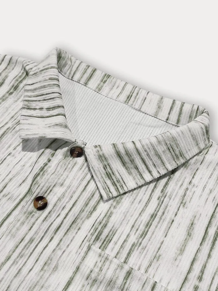 Relaxed Fit Stripe Corduroy Shirt sold by Coofandy product image thumbnail 5