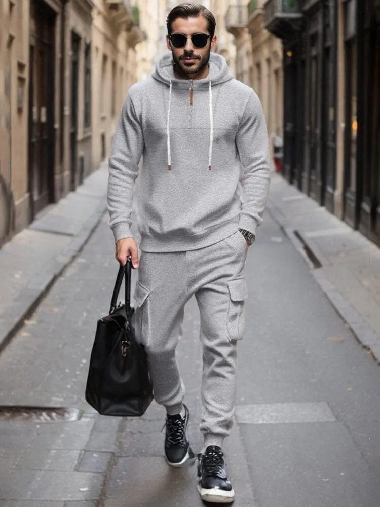 Soft Athleisure Hoodie Pants Set sold by Coofandy