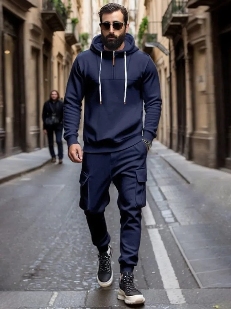 Soft Athleisure Hoodie Pants Set sold by Coofandy product image thumbnail 3