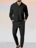 Cozy Athleisure Waffle 2-Piece Set (Live Only) sold by Coofandy