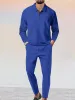 Cozy Athleisure Waffle 2-Piece Set (Live Only) sold by Coofandy