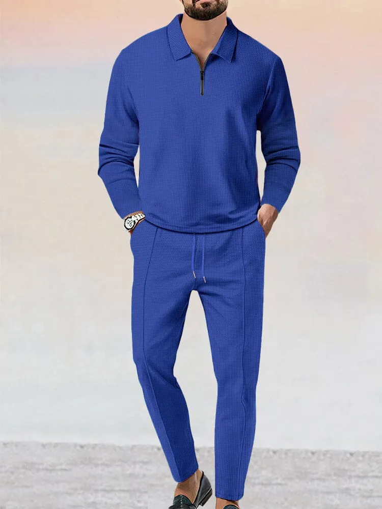 Cozy Athleisure Waffle 2-Piece Set (Live Only) sold by Coofandy product image thumbnail 4