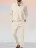 Cozy Athleisure Waffle 2-Piece Set (Live Only) sold by Coofandy