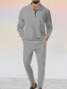 Cozy Athleisure Waffle 2-Piece Set (Live Only) sold by Coofandy