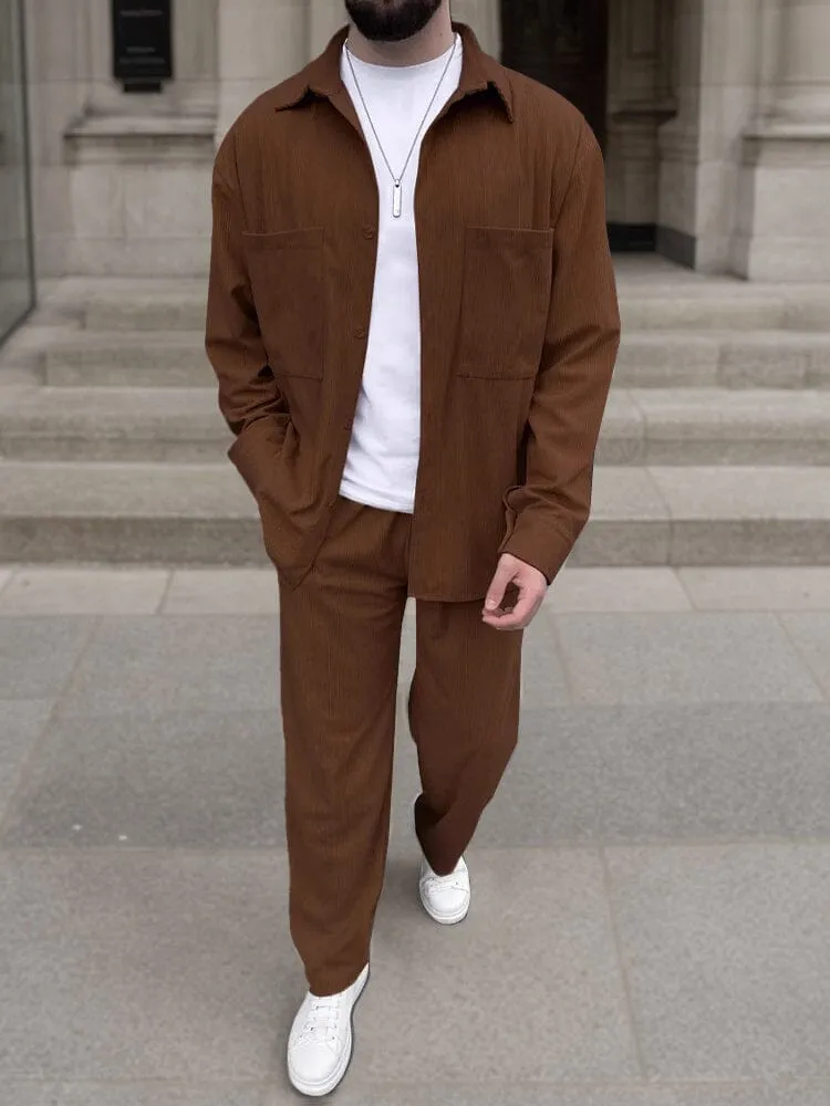 Modern Corduroy 2-Piece Matching Sets sold by Coofandy product image thumbnail 4