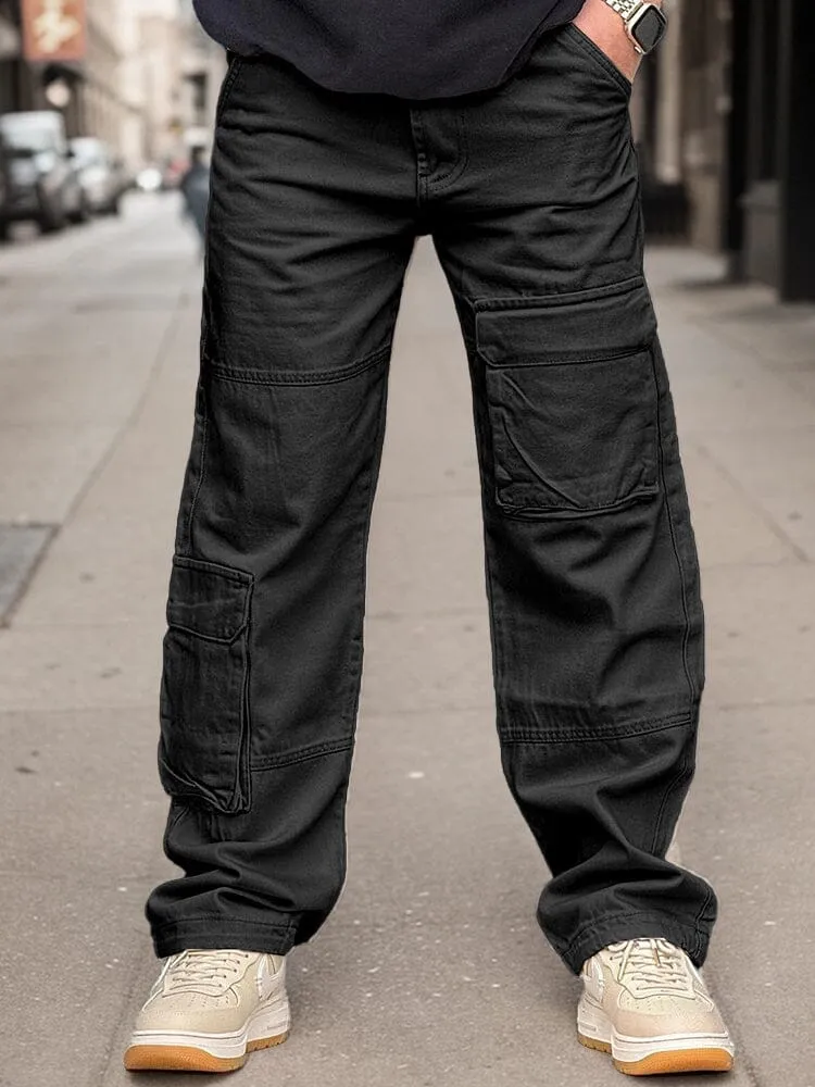 100% Cotton Straight Leg Cargo Pants sold by Coofandy product image thumbnail 2