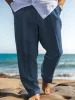 Comfy Breathable Cotton Linen Trousers sold by Coofandy