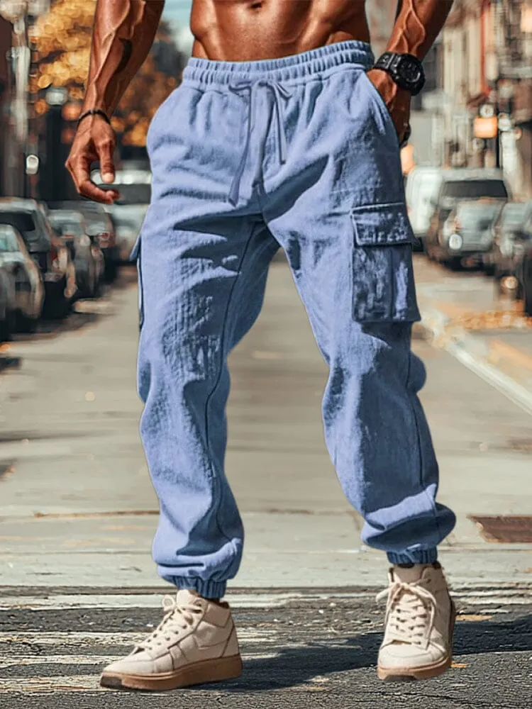 Casual 100% Cotton Cargo Jogger Pants sold by Coofandy product image thumbnail 2