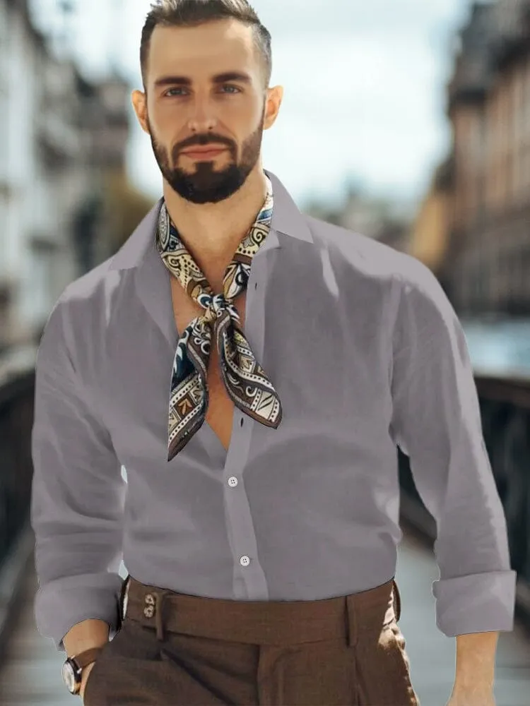 Essential Basic Solid Cotton Shirt sold by Coofandy product image thumbnail 5