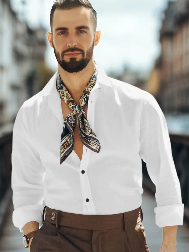 Essential Basic Solid Cotton Shirt sold by Coofandy