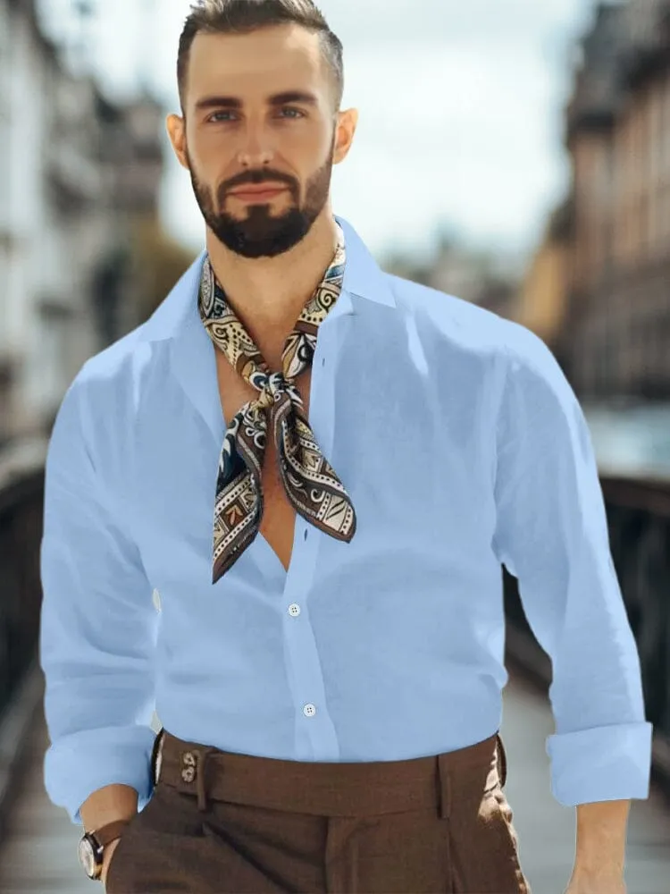 Essential Basic Solid Cotton Shirt sold by Coofandy product image thumbnail 3