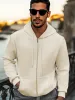 Casual Regular Fit Waffle Jacket sold by Coofandy