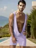 Comfort Solid Low Neck Jumpsuits sold by Coofandy