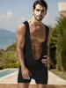 Comfort Solid Low Neck Jumpsuits sold by Coofandy
