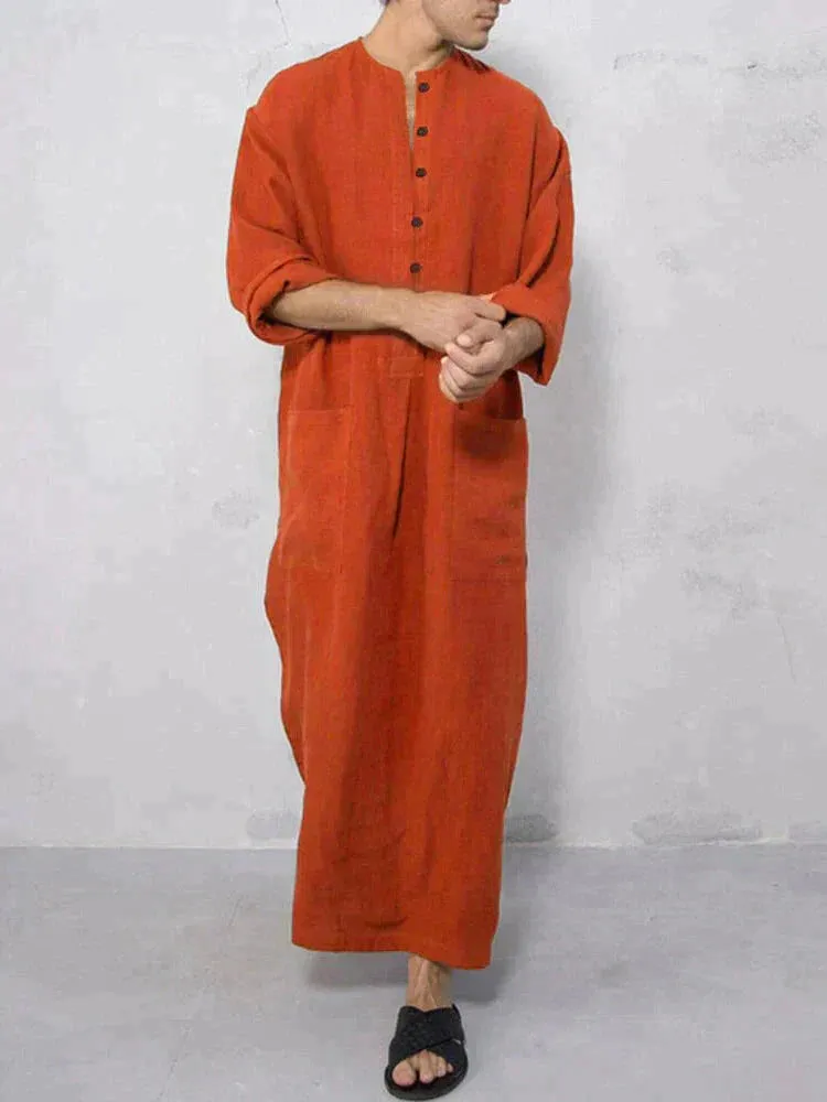 Long Cotton Linen Style Slit Shirt (Live Only) sold by Coofandy