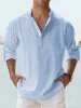 Cotton Linen Casual Long Sleeve Shirt (Live Only) sold by Coofandy