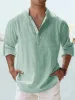 Cotton Linen Casual Long Sleeve Shirt (Live Only) sold by Coofandy