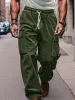 Corduroy Straight Leg Cargo Pants (Live Only) sold by Coofandy