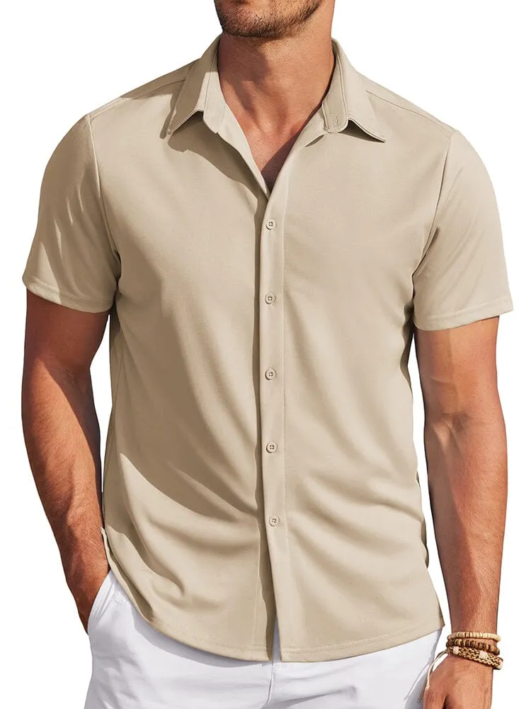 Casual Wrinkle Free Stretch Shirt (Live Only) sold by Coofandy product image thumbnail 3