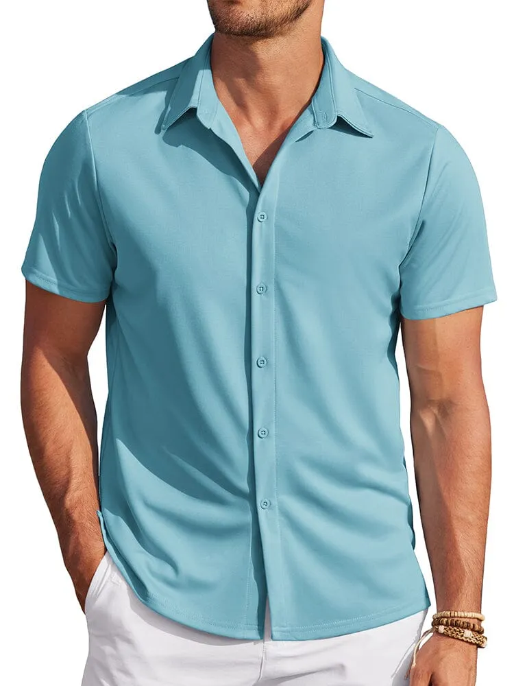 Casual Wrinkle Free Stretch Shirt (Live Only) sold by Coofandy product image thumbnail 2