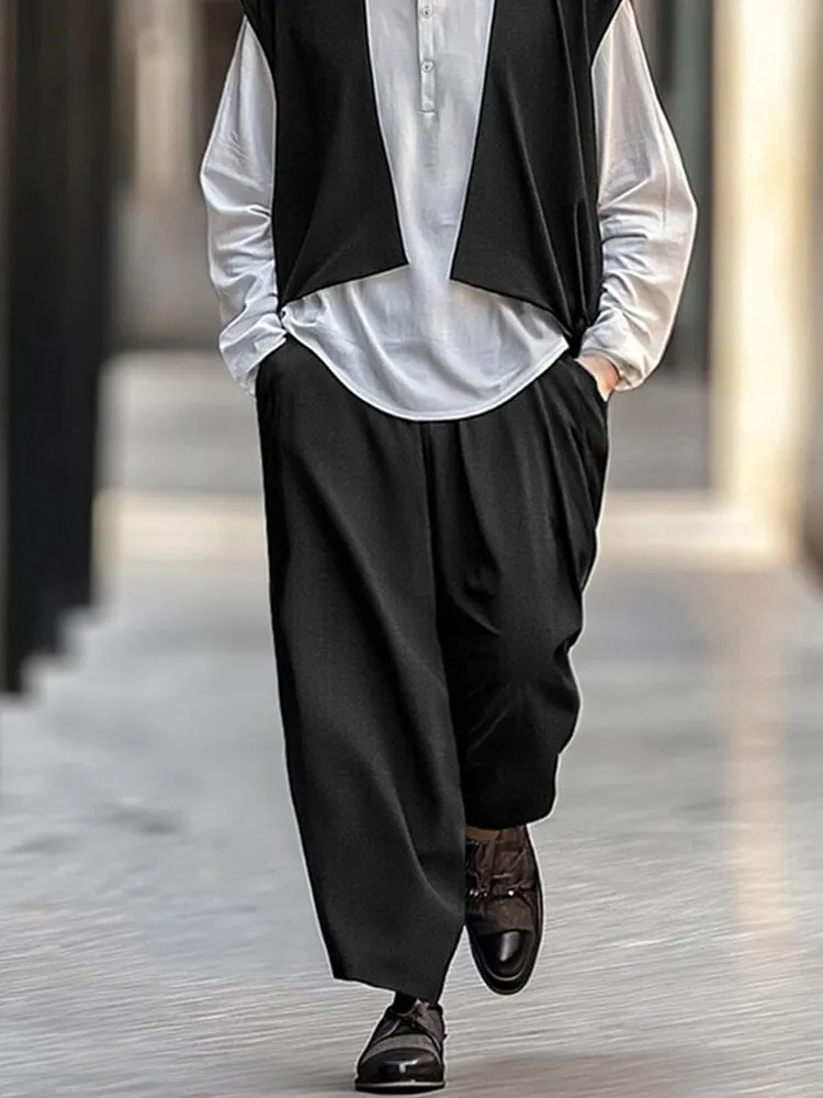 Fake Two-Piece Vest Top Pants Set sold by Coofandy product image thumbnail 4