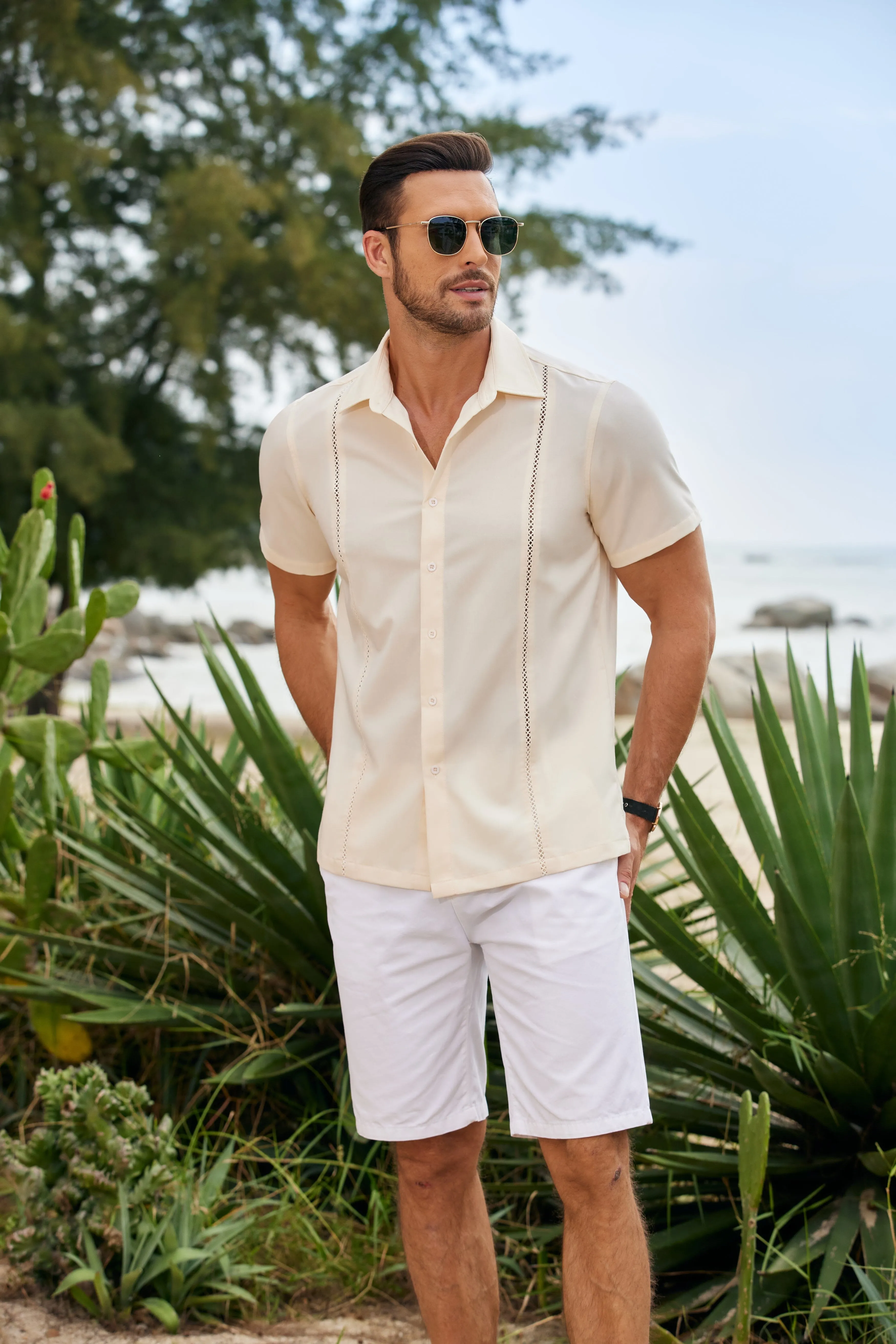 Summer Cuban Guayabera Shirt (US Only) sold by Coofandy product image thumbnail 4